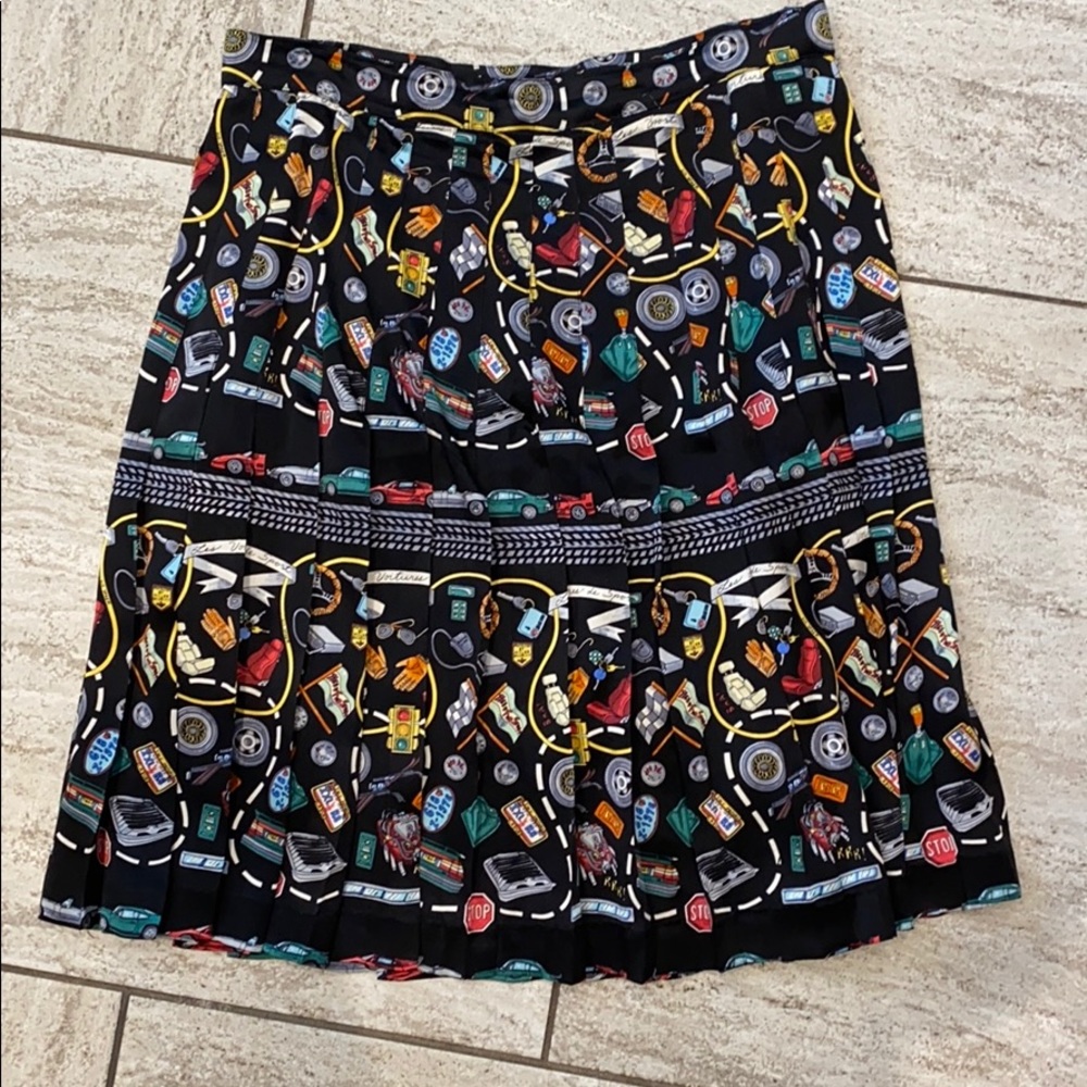 Vintage Nicole Miller pleated skirt (L)